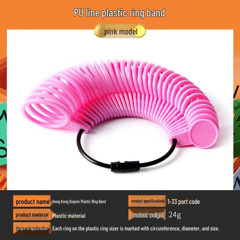 US Ring Sizer Tool - Plastic Finger Measurement for Ring Sizes