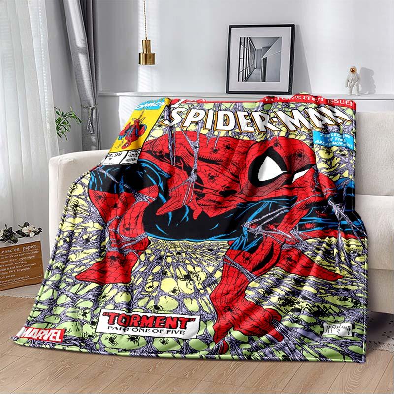 2026 New Spider-Man DIY Printed Blanket, Living Room/Bedroom Shawl, Suitable for Home, Office and Leisure Use, and Can Also Be