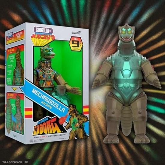 Super7 Super Cyborg Toho Mechagodzilla - 11-inch Godzilla Action Figure Classic Monster Movie Collectors Item Retro Toy
