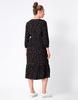 Seraphin SORINA Casual Maternity Black Dot Pattern Women's Dress,
