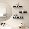 Schwebende Badezimmerregale ohne Bohren Aufbewahrungswandregal Home Organizer Ledge Hardwares Schrank Küchenzubehör Toilette