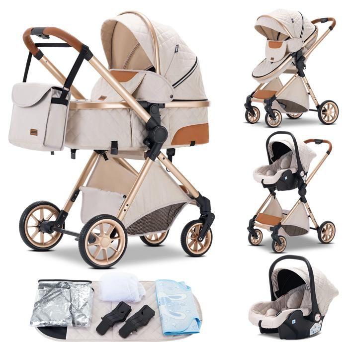 3-in-1 Baby Stroller with Bassinet and