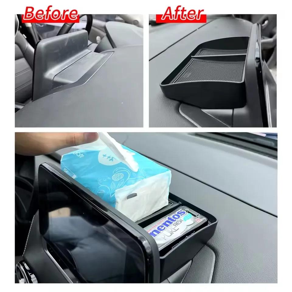 Dashboard Tray for Nissan Sentra 2020-2022 Center Console Hidden Storage Box Behind Display Screen Car Accessories