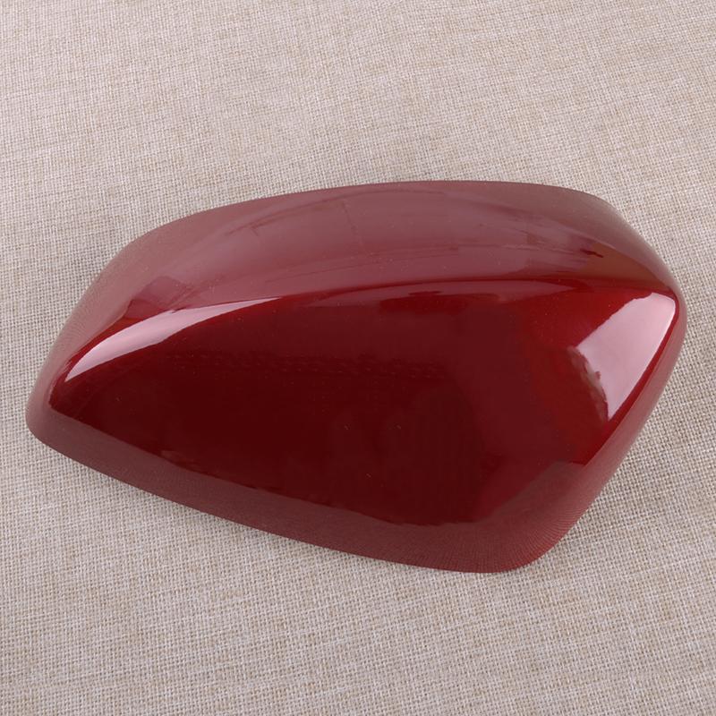 Left Side Rear View Mirror Cover Cap Red Fit for Mazda 3 Axela 2014 2015 2016 ABS