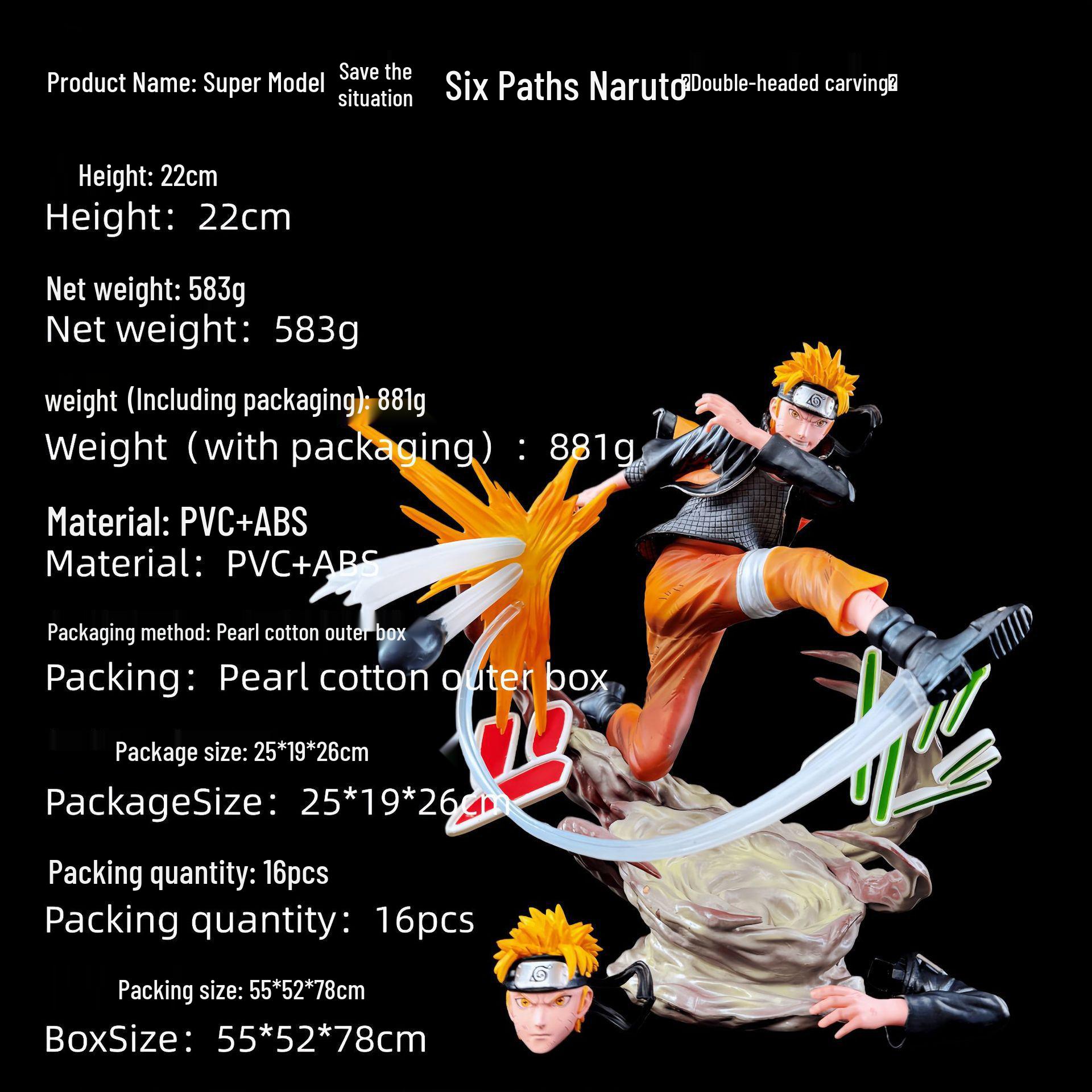 Naruto Six Paths Uzumaki 22cm Battle Scene Figure - In Stock
