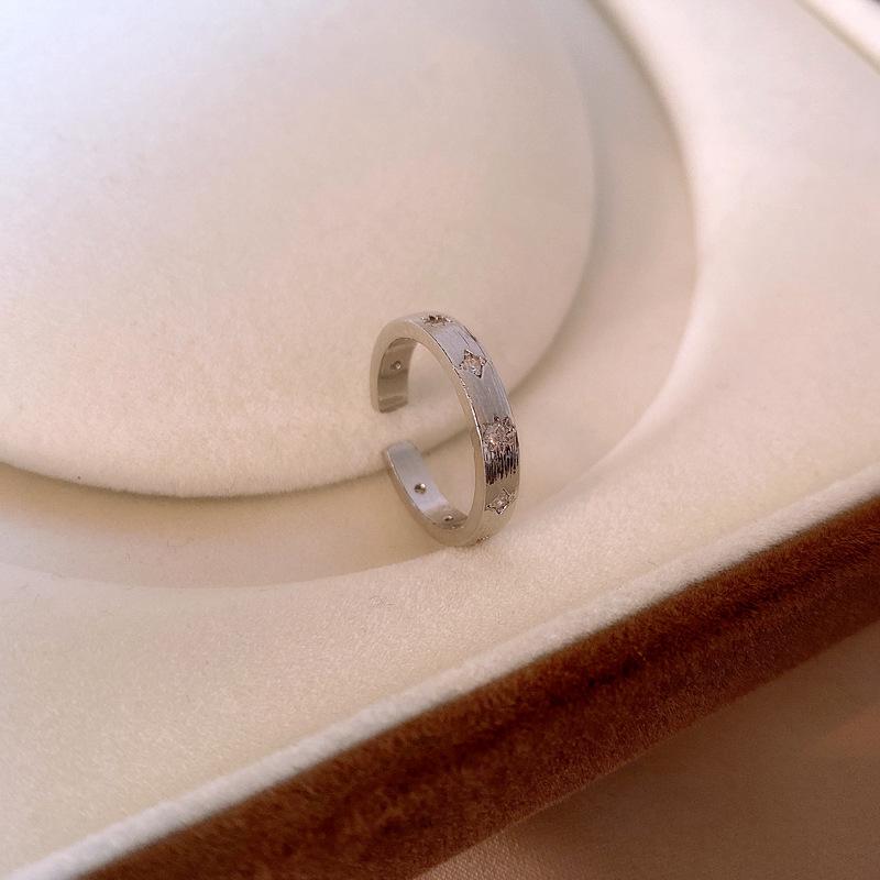 Gold-Plated Diamond Inlaid Sugar Ring - High-End Luxury Fashion Jewelry