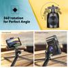 Zeadio Metal Mini Tripod with Rotating Head Mount for All Cameras and Pocket Portable Desktop Tabletop Stand Tripod 360° Gimbals, Tripod,