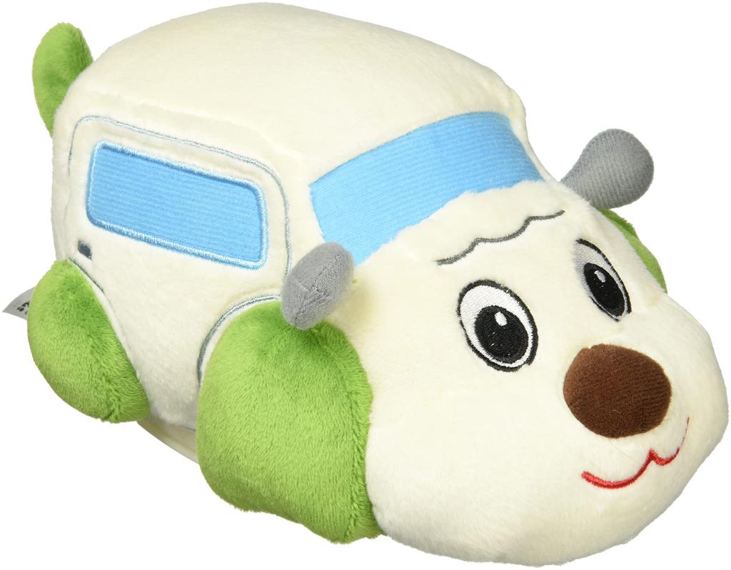 Go Here and There Touch and Sound Woof Musical Plush Toy That 18 Iwaya Let's Together! (Woof Car) Peek-a-boo! Moves, Months, 3258-1