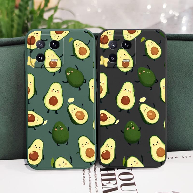 Swinging Avocado Phone Case For Xiaomi 15 15T 14 14T 13 13T 12 12X 12T 12S Mi 11 11T Pro Lite Silicone Cover