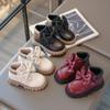 Girls Boots Bow Kids Fashion Buckle Cool Solid Color Toddler Girls Shoes Children Casual Boots Versatile Spring New Simple