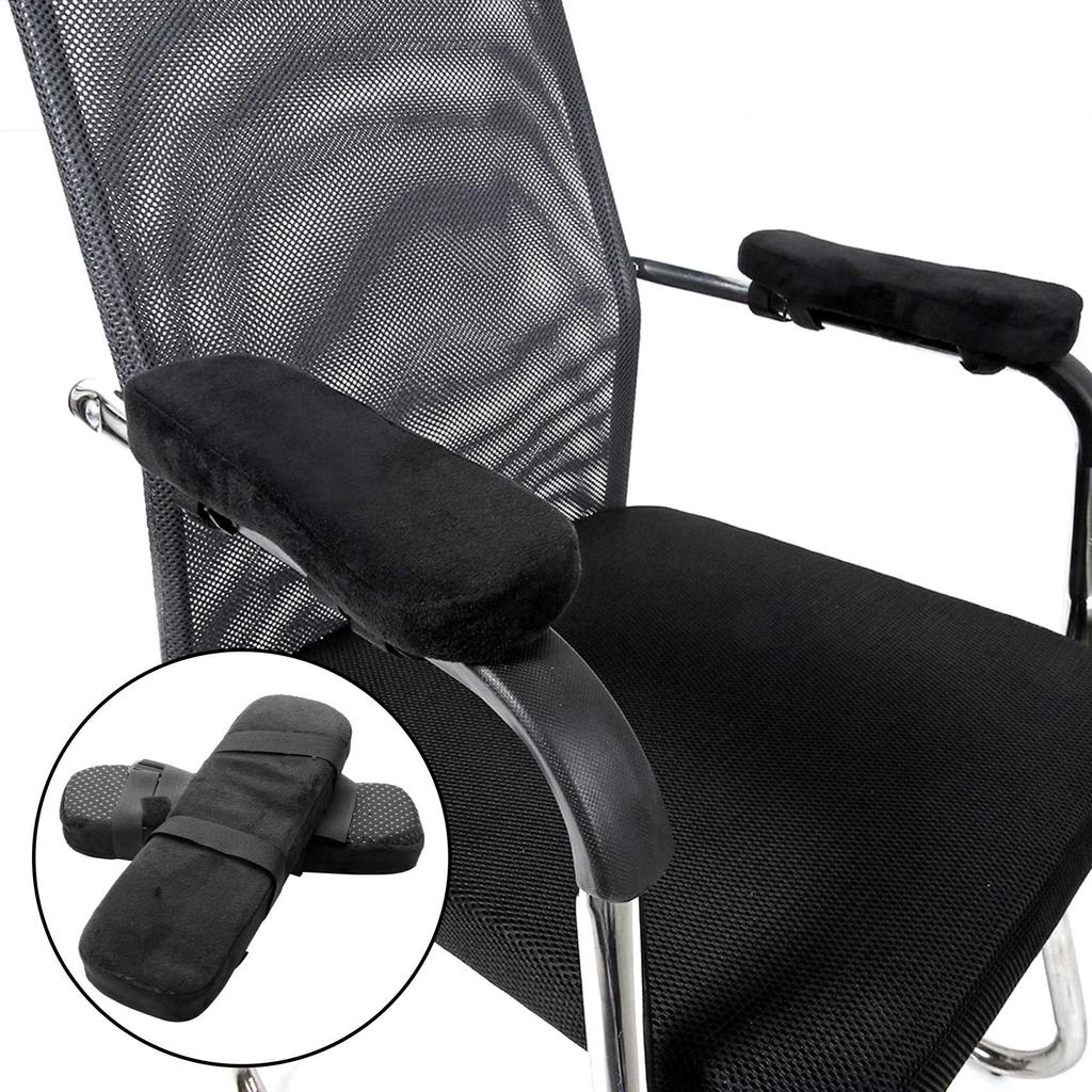 M-Modern-2Pcs Chair Armrest Pads Ultra-Soft Memory Foam Elbow Pillow Support Universal Fit For Home Or Office Chair For Elbow Re