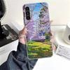 Retro Japanese Sakura Train Phone Case For Samsung Galaxy A13 A14 A15 A16 A17 A53 A54 A55 A56 A57 A33 A34 A35 A36 A37 A23 A24 A2