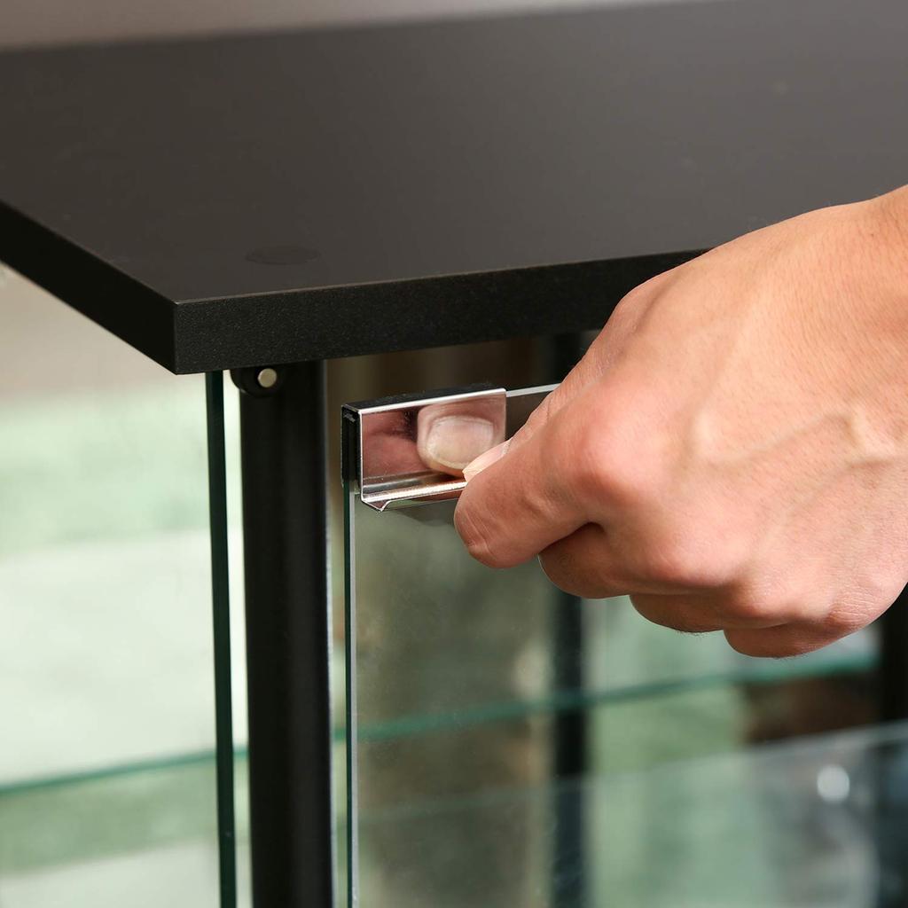 Legras Collection Case Figure Case 2 Tiers Width X Depth X Height Black Tempered Glass Rear Mirror Assembly Product Stand 99498 48.6 38.2 88.8cm