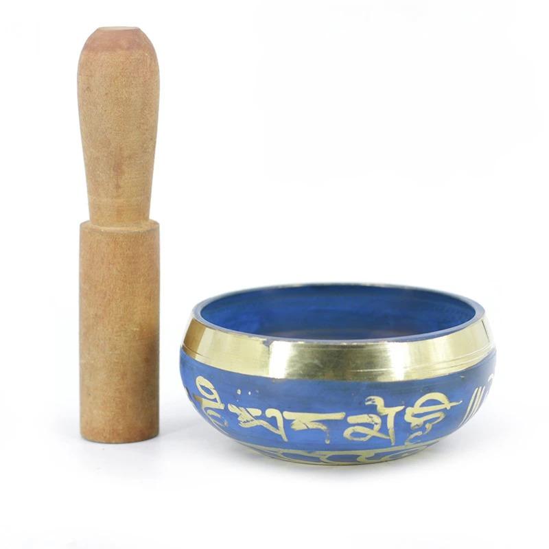 Singing Bowl 9.5cm Brass Percussion Instruments Yoga Meditation Musical Accessorie Sound Healing Percussion Bowl
