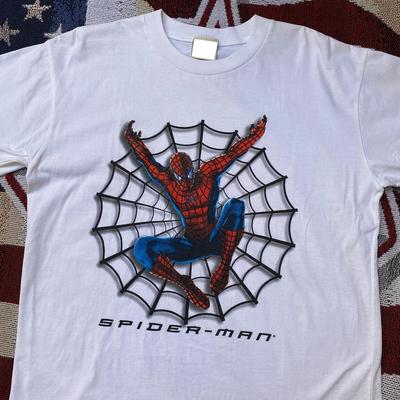 Camiseta de Spider-Man S-5XL Marvel Película 2002 Reimpresa NUEVA REIMPRESIÓN Camiseta Unisex
