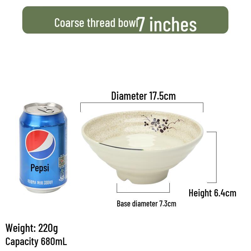 Qianxing Green Lotus Melamine Soup & Rice Bowls