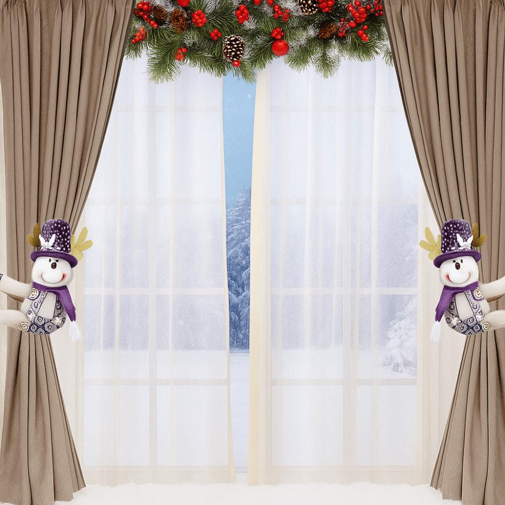 Reusable Sequined Curtain Buckle Cartoon Curtain Tieback Christmas Curtain Buckle Holiday Party