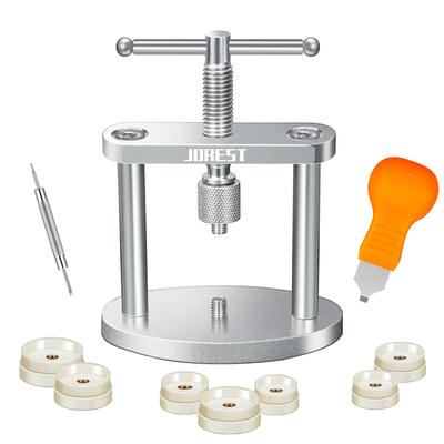 JOREST Watch Case Back Closure, Watch Press Set, Watch Repair and Replacement, Watch Pry Tool, Watch Case Back Opener, Case Back Removal Tool,