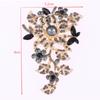 Exquisite  Colorful  Big Flower Brooch Charm Ladies Wedding Party Costume Jewelry Accessories Gift