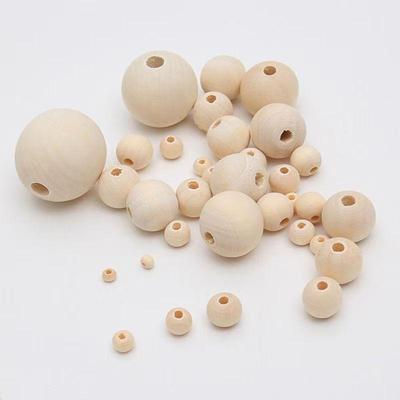 Naturholz Runde Perlen - He Mu Lotus Holzperlen für DIY Schmuck (4-50MM)