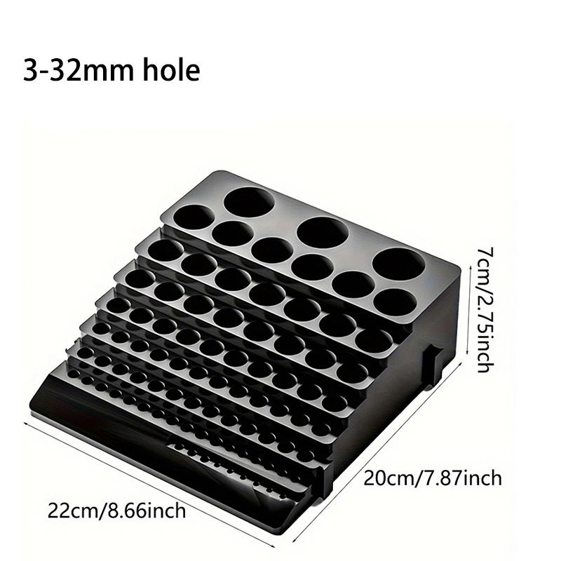 85 Hole Drill Bit Holder Storage Box, Screwdriver Drill Bit Holder Component Storage Box Suitable for Home Workshops and Factori