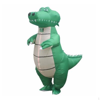 Crocodile Inflatable Costume Full Body Suit Halloween for Themed Parties