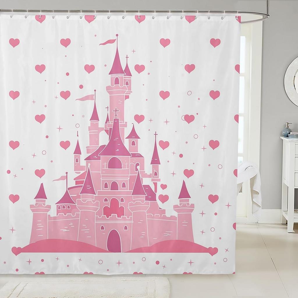 Einhorn Duschvorhang Fantasy Einhorn Thema Badezimmer Duschvorhang Sets Mädchen Mond Galaxie Sternenhimmel Stoff Duschvorhang