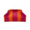 Hasp Closure Striped Bag Soft Texture Cloud Pouch Wrinkled Purse Knit Clutch  Fashion Ladies