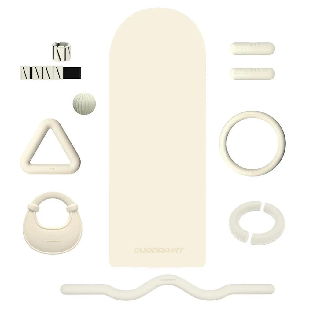Best Selling Low Saturation Beige Pilates Training Set, Home Fitness Workout Kit for Leg & Hip Shaping