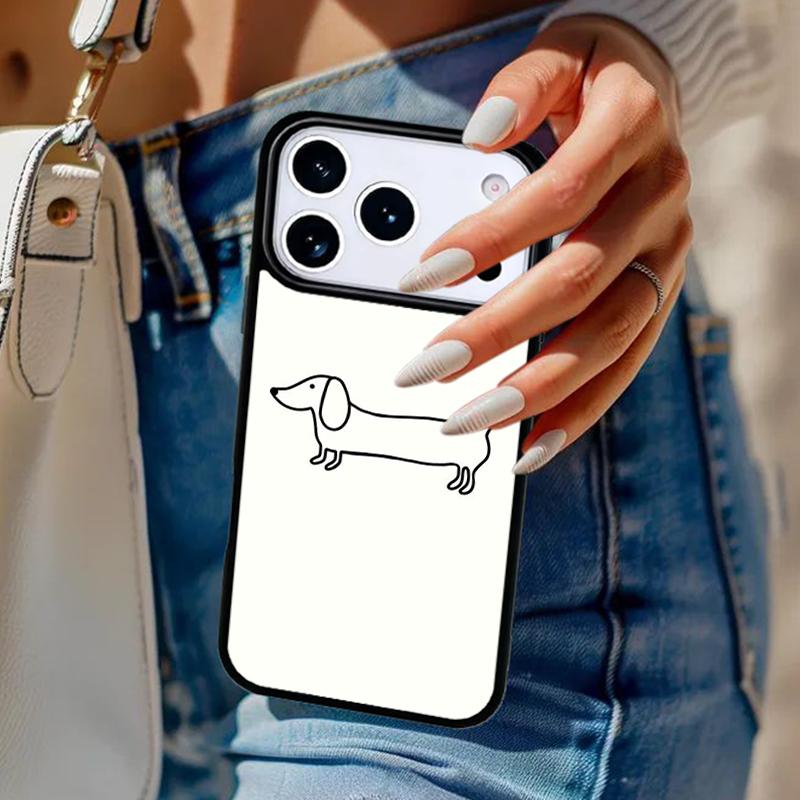Dackel Würstchen Kunst Handyhülle Für iPhone 17 Air 14 15 13 12 Max Hülle Für Apple 14 15 16 16e 11 Pro Max Plus Coque