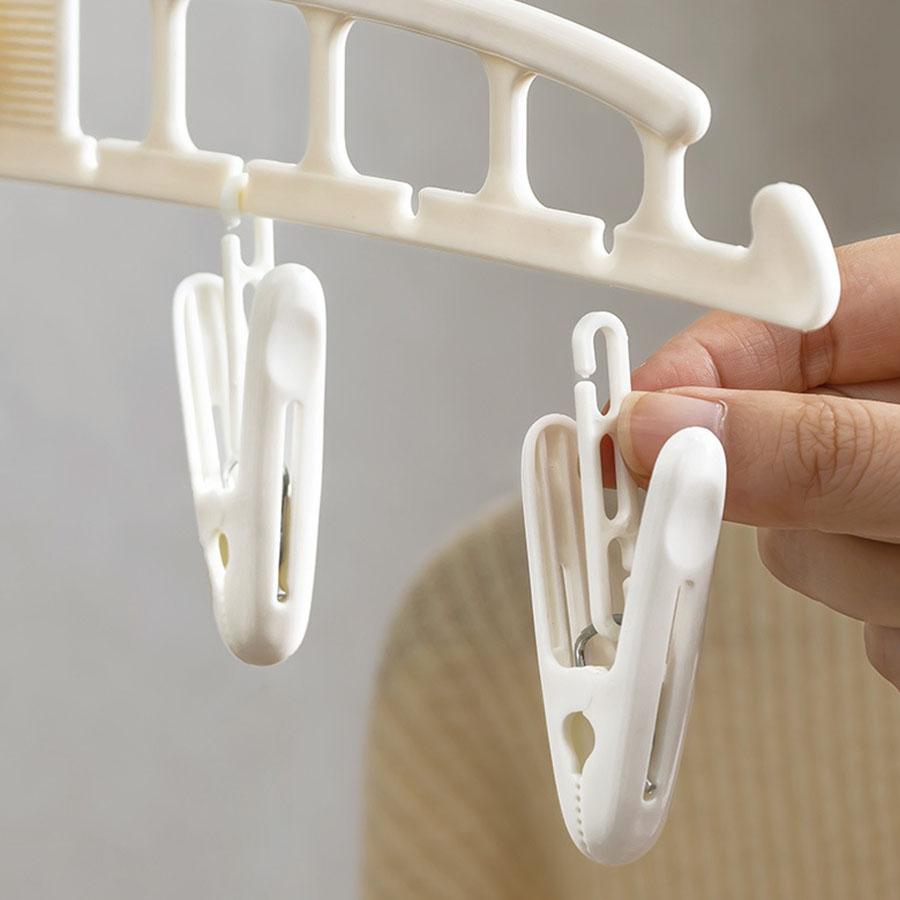 Home Windproof Socks Clip Drying Rack, Multifunctional Plastic Vest, Seamless Hanging, Wide Shoulder, Anti Slip Clothing Support
