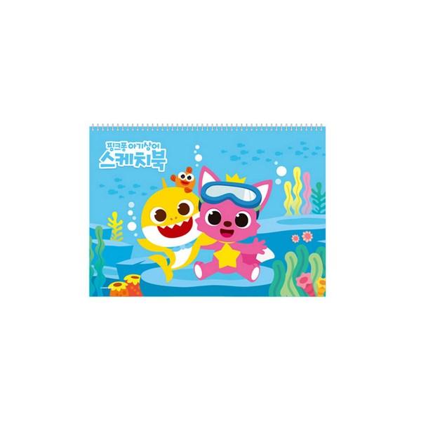Všechny 4 náčrtníky Pinkfong, 26 listů, 345 x 248 mm, oblíbené korejské hračky