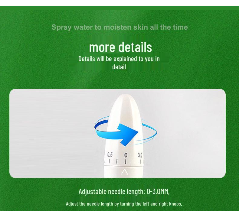 Adjustable Microneedle Roller for Beauty & Hair Growth - DRS140A Stamp, Local Hydration, Needle Length Customization, Hair Regrowth - Model 120A