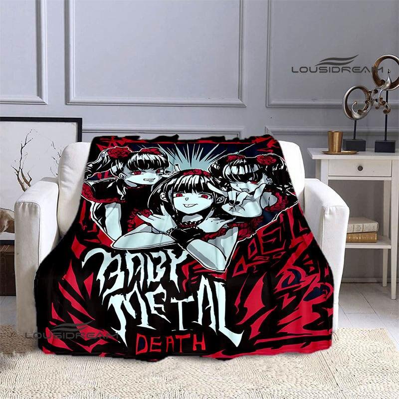 Babymetal kombinovaná deka dětská hřejivá krásná deka flanel měkká a pohodlná domácí cestovní deka dárek k narozeninám