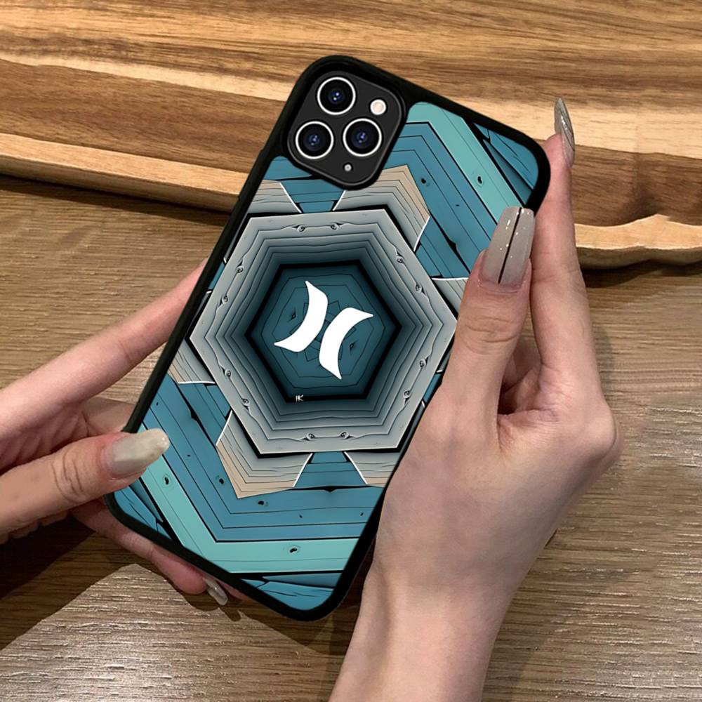 Klassische Berühmte Marke H-HurleyS Logo Für Iphone 17 Air 16 15 14 13 12 11 Pro Max TPU+PC Plus Stoßfeste Rückseite Handyhülle