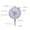 Metric Dial Indicator 0-10mm, 0.01mm Accuracy for Machinery