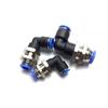 10 Stück Luftfitting Anschluss Adapter Winkel PLM 4 6 8 10 12 mm Außendurchmesser Schlauch Einschieben Anschluss Durchgangsbohrung Vernickelt Messing Pneumatisch