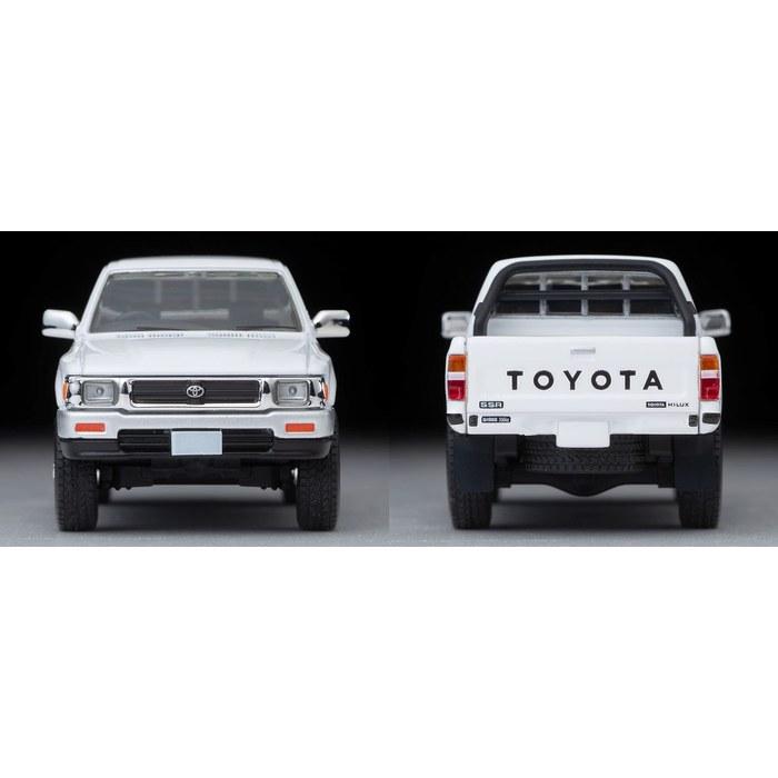 TOMYTEC Tomica Limited Vintage Neo 1/64 LV-N256b Toyota Hilux 4WD Pickup Double Cab SSR White 1991