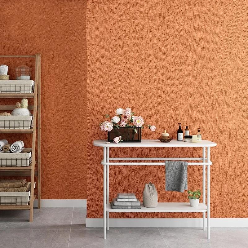 Non Self-adhesive Wallpaper Living Room Bedroom Background Wall Modern Minimalist Solid Color Wallpaper Wall Decor