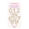Wooden Cake Topper - Numbers - 6 Cm - Suitable for Food Contact - Beige - Unisex