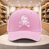 Skull Crossbones Print Baseball Cap for Unisex Women Casual All Season Adjustable Sun Hat