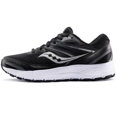 Cohesión 13 Cómodas Versátiles Amortiguación de Malla Antideslizantes Ligeras Zapatillas Casuales de Running de Caña Baja para Mujer Zapatilla Deportiva Negro Blanco S10559-1