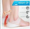 Transparent Silicone Height-Increasing Pads: Non-Slip, Slim Inner Shoe Inserts for Men and Women, Influencer-Style