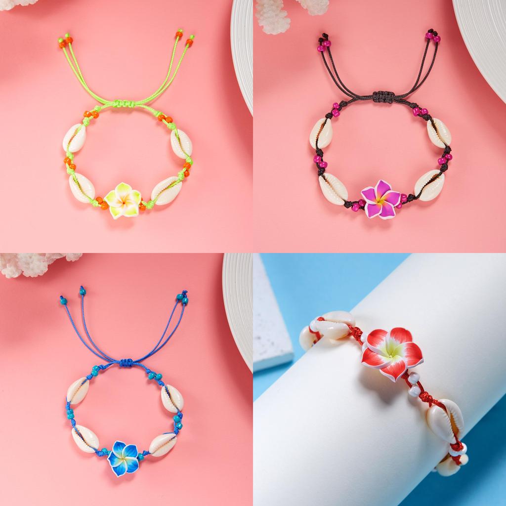 Elegante Halskette mit Muschelanhänger aus weichem Ton mit verstellbarer Kette für Urlaubsgeschenke und Freizeitkleidung