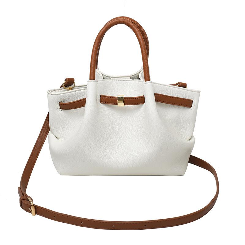 Wholesale Niche Design Pleated Portable Bucket Bag Women's Temperament Commuting Simple Wind High Quality Messenger Bag