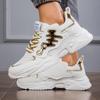 Cross-Border Trendy Men's Thick-Soled Lace-Up Sports Running Dad Shoes
