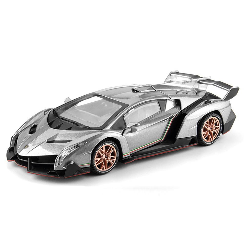 1:22 Veneno SL63 Alloy Models Cars Diecast Toys Rubber Tires Sports Car Wheel Pull Back Vehicles Kids Festival Collection Gifts