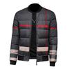 Mens Winter Down Jacket Plaid Slim Fit Warm Coat Daily Wear