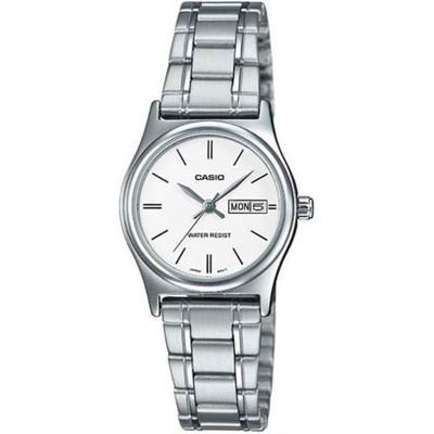 LTP-V006D-7B2 Women's Standard Stainless Steel Watch, White Dial