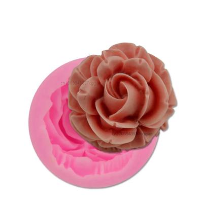 Bloom Rose Silicone Cake Mold 3D Flower Fondant Mold Cupcake Jelly Candy Chocolate Decoration Baking Moulds Kitchen Accessories
